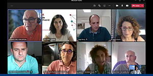Imatge de la trobada virtual