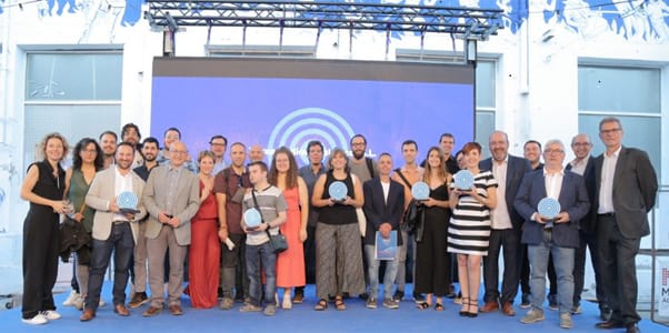 Els guardonats als Premis de Comunicació Local 2022. Foto: XAL