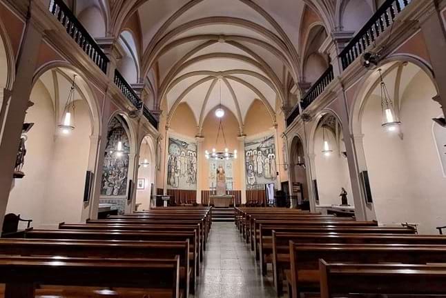 Interior de l’església de Sant Pere de Riudebitlles