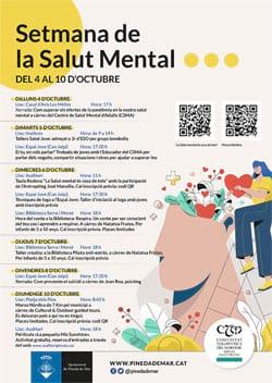 Cartell Setmana de la Salut Mental Pineda de Mar