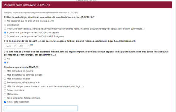 Enquesta Preguntes sobre Coronavirus-COVID-19