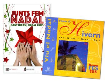 Programes de mà dels anys 1995 i 2014 on la celebració de Sant Nicasi ja està integrada en les Festes d’Hivern de Gavà. AMG.