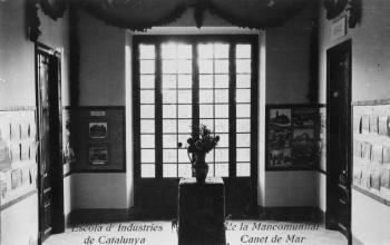 Dependències de l’Escola d’Indústries de Canet de Mar, 1922. Autoria desconeguda. Fons: Diputació de Barcelona. (CAT AGDB R.2744)